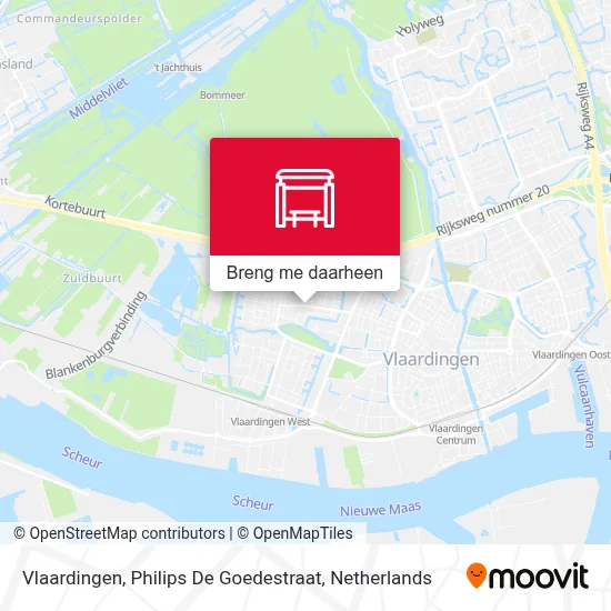 Vlaardingen, Philips De Goedestraat kaart