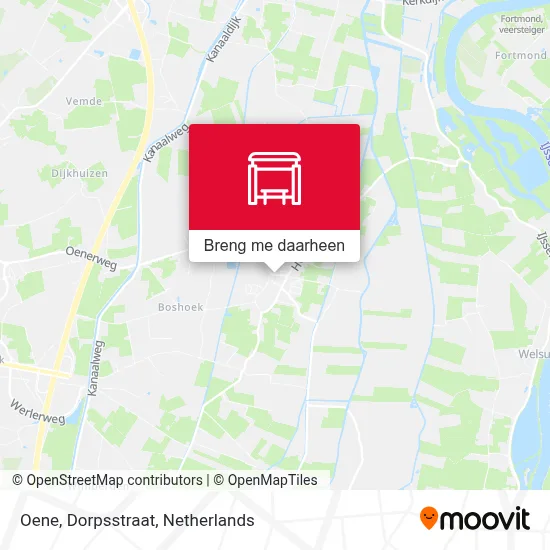 Oene, Dorpsstraat kaart