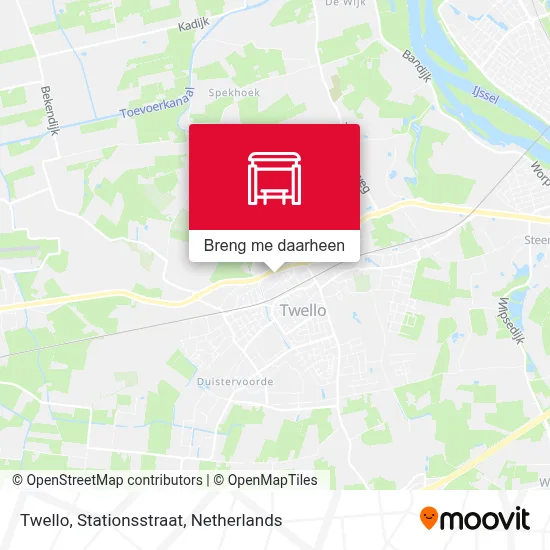 Twello, Stationsstraat kaart