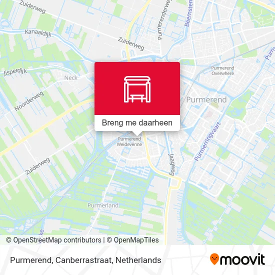 Purmerend, Canberrastraat kaart