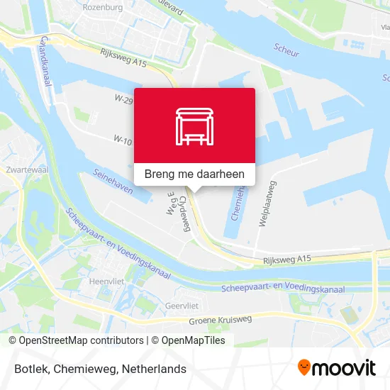 Botlek, Chemieweg kaart