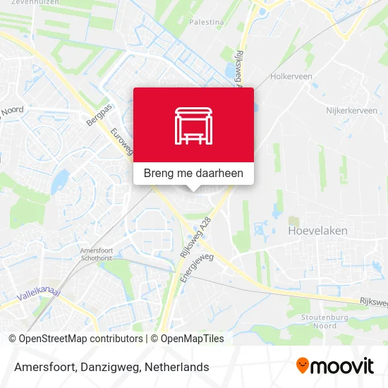 Amersfoort, Danzigweg kaart
