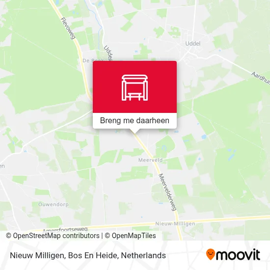 Nieuw Milligen, Bos En Heide kaart
