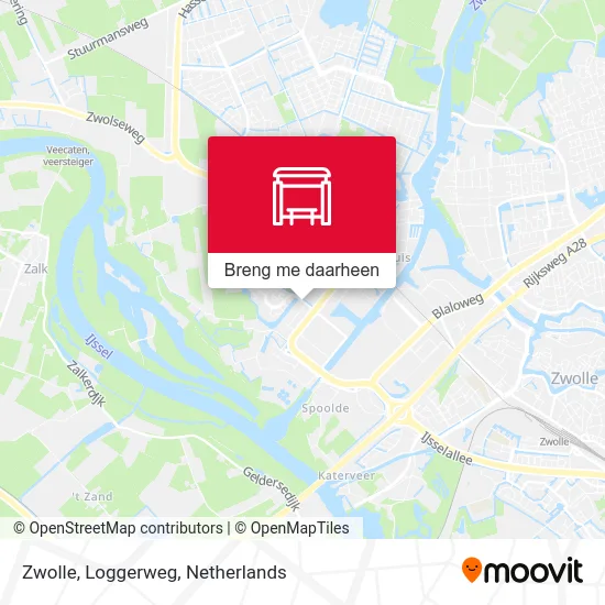 Zwolle, Loggerweg kaart