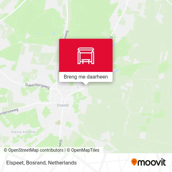 Elspeet, Bosrand kaart