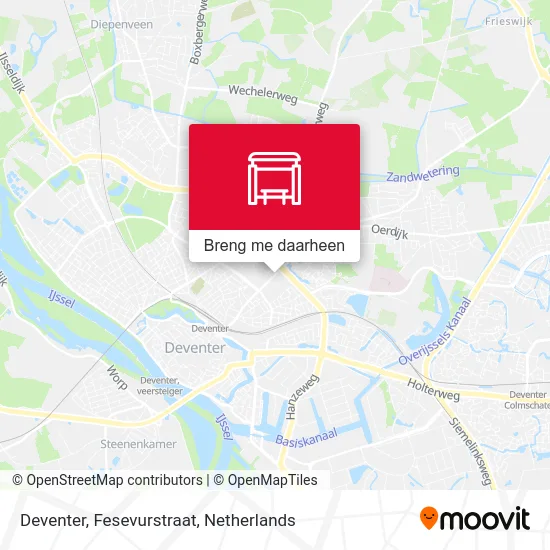 Deventer, Fesevurstraat kaart