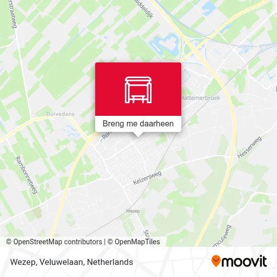 Wezep, Veluwelaan kaart