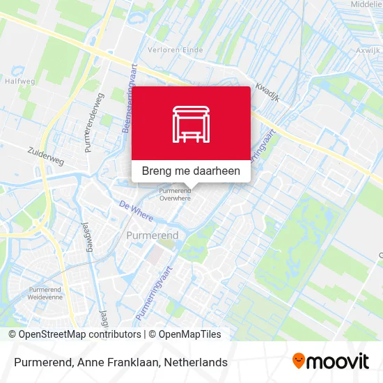 Purmerend, Anne Franklaan kaart