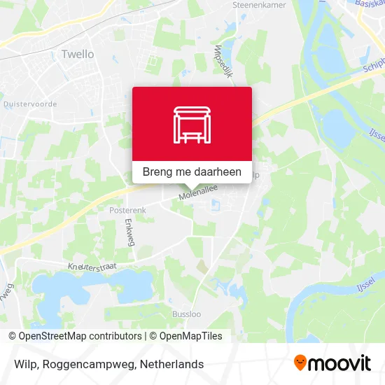 Wilp, Roggencampweg kaart