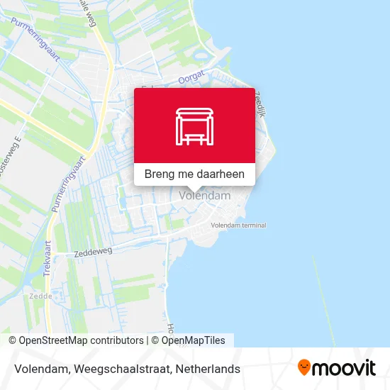 Volendam, Weegschaalstraat kaart