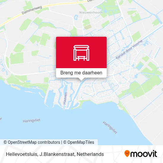 Hellevoetsluis, J.Blankenstraat kaart