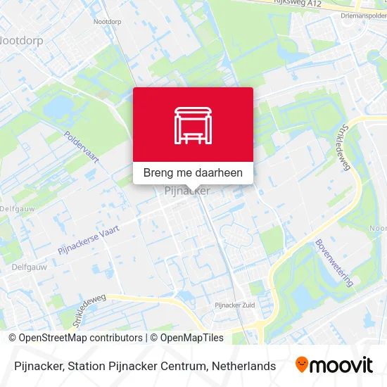 Pijnacker, Station Pijnacker Centrum kaart