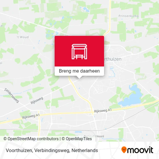 Voorthuizen, Verbindingsweg kaart