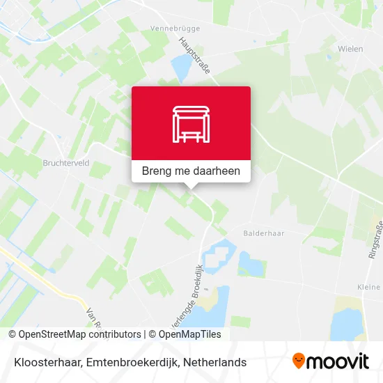 Kloosterhaar, Emtenbroekerdijk kaart