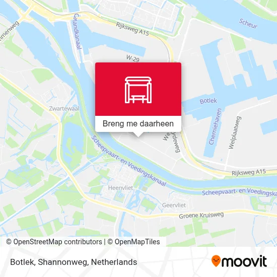 Botlek, Shannonweg kaart