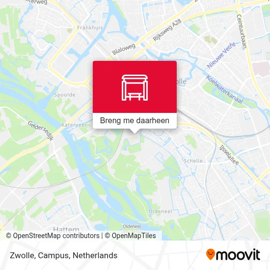 Zwolle, Campus kaart