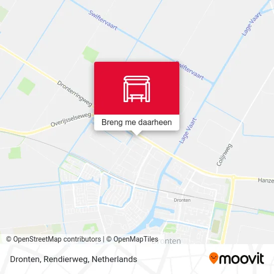 Dronten, Rendierweg kaart