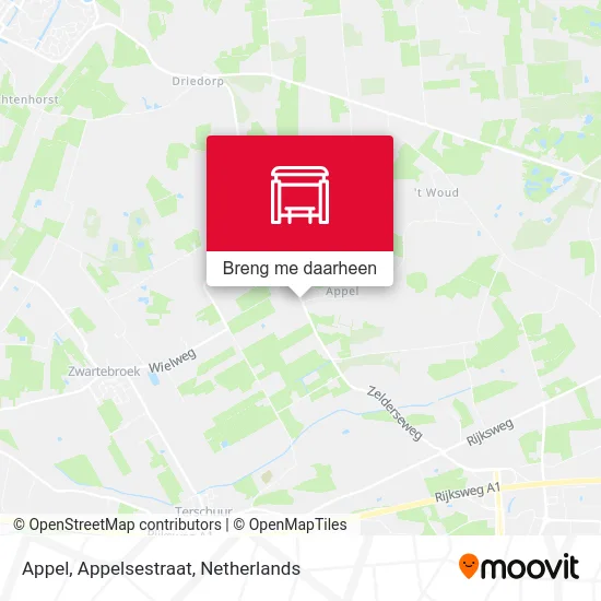 Appel, Appelsestraat kaart