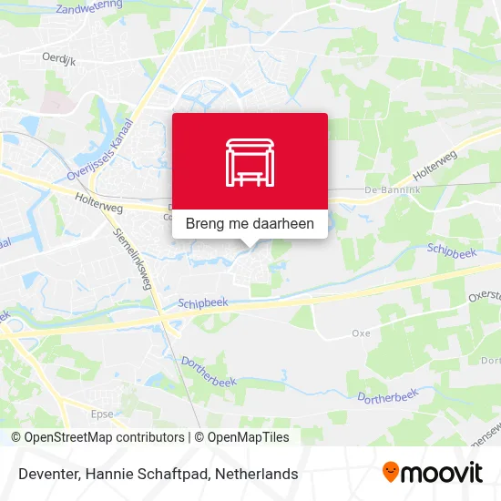 Deventer, Hannie Schaftpad kaart