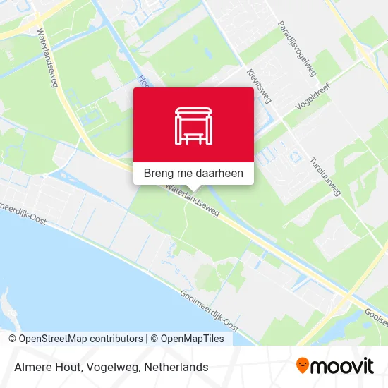 Almere Hout, Vogelweg kaart