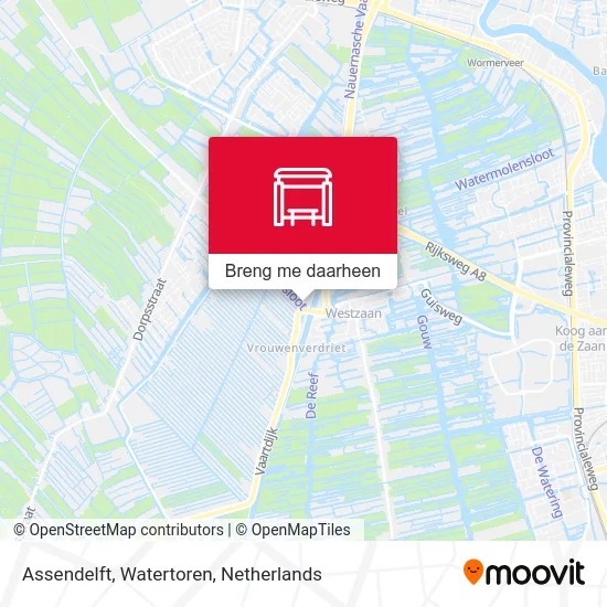 Assendelft, Watertoren kaart
