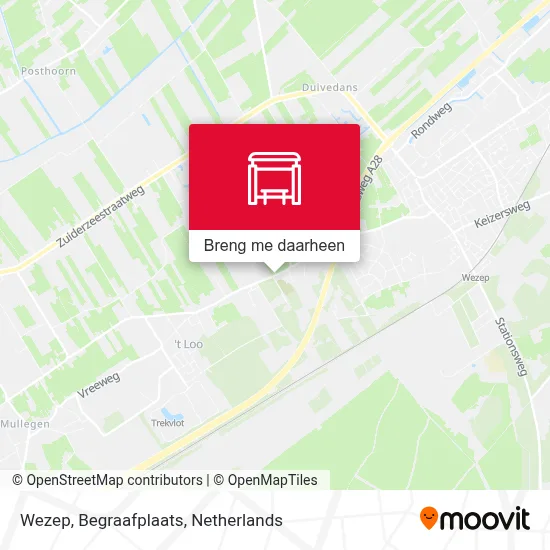 Wezep, Begraafplaats kaart