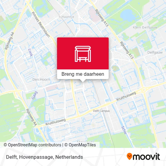 Delft, Hovenpassage kaart