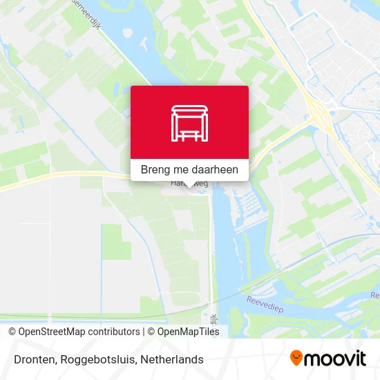 Dronten, Roggebotsluis kaart