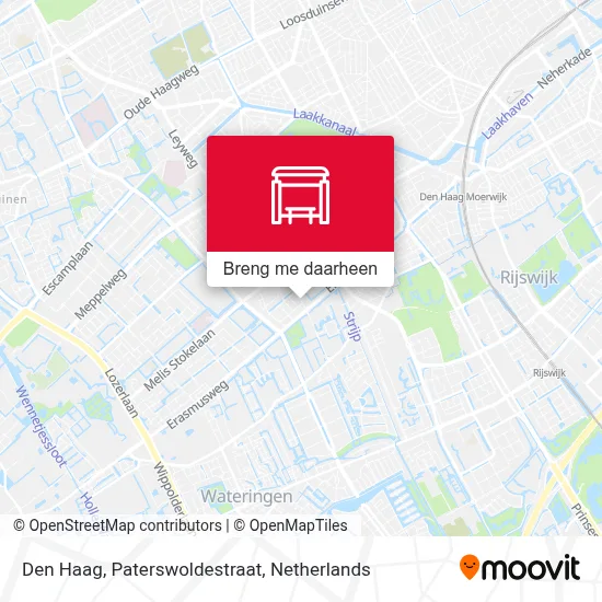 Den Haag, Paterswoldestraat kaart