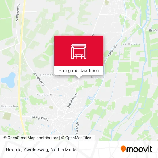 Heerde, Zwolseweg kaart