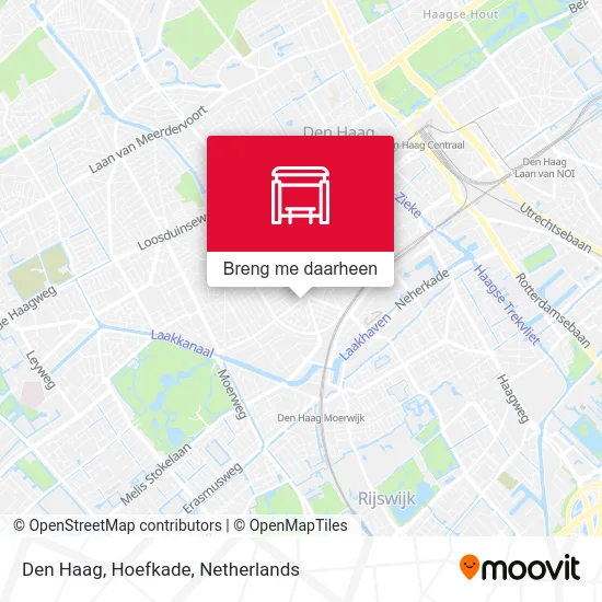 Den Haag, Hoefkade kaart