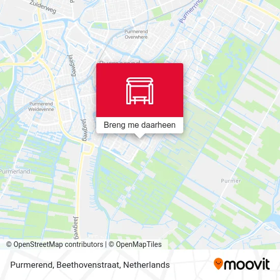 Purmerend, Beethovenstraat kaart