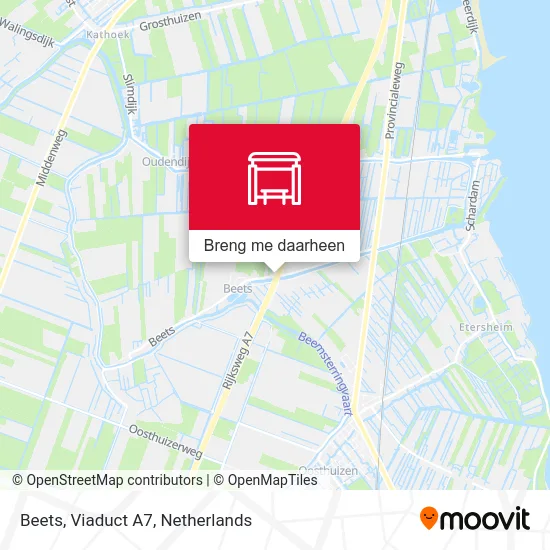 Beets, Viaduct A7 kaart