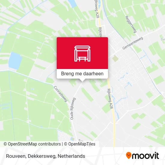 Rouveen, Dekkersweg kaart