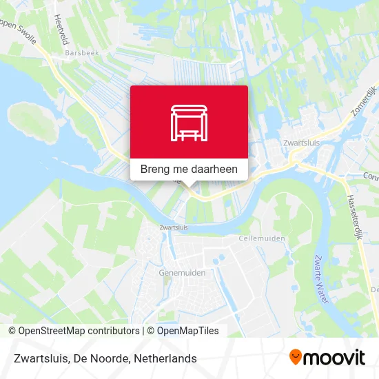 Zwartsluis, De Noorde kaart