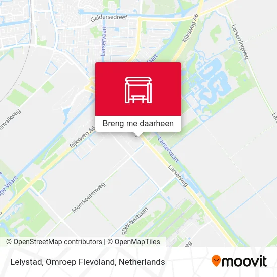 Lelystad, Omroep Flevoland kaart