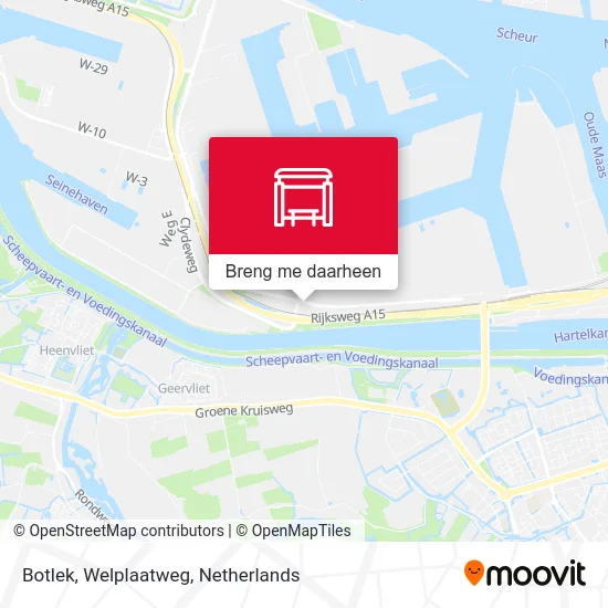 Botlek, Welplaatweg kaart