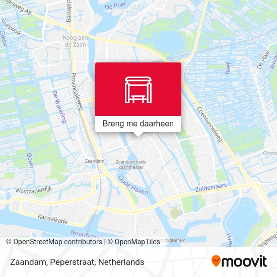 Zaandam, Peperstraat kaart