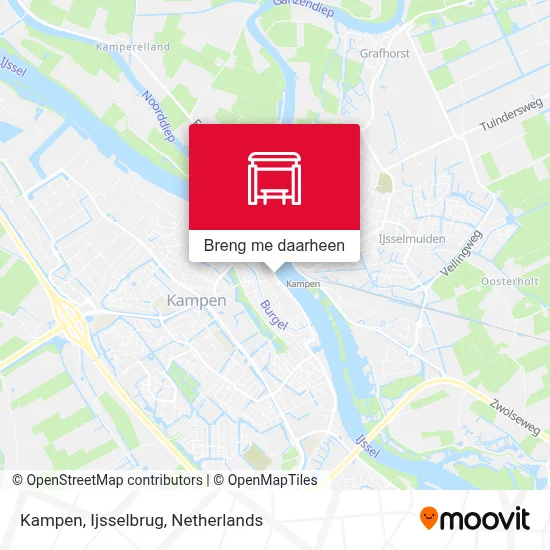 Kampen, Ijsselbrug kaart