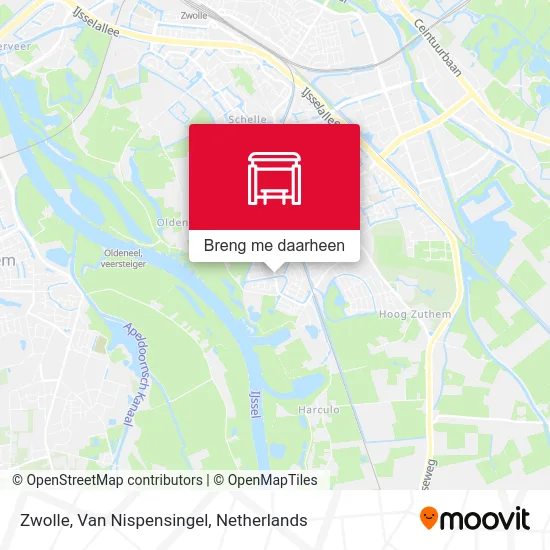 Zwolle, Van Nispensingel kaart