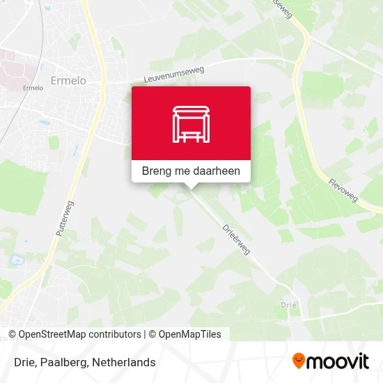 Drie, Paalberg kaart