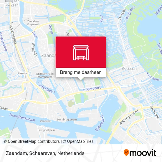 Zaandam, Schaarsven kaart