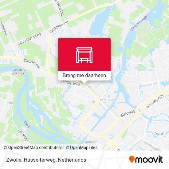 Zwolle, Hasselterweg kaart