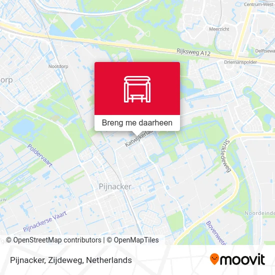 Pijnacker, Zijdeweg kaart