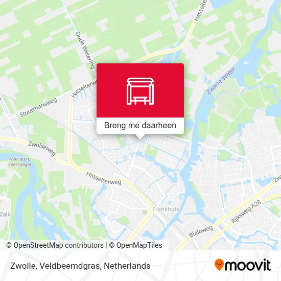 Zwolle, Veldbeemdgras kaart