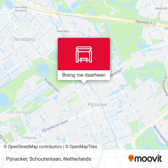 Pijnacker, Schoutenlaan kaart