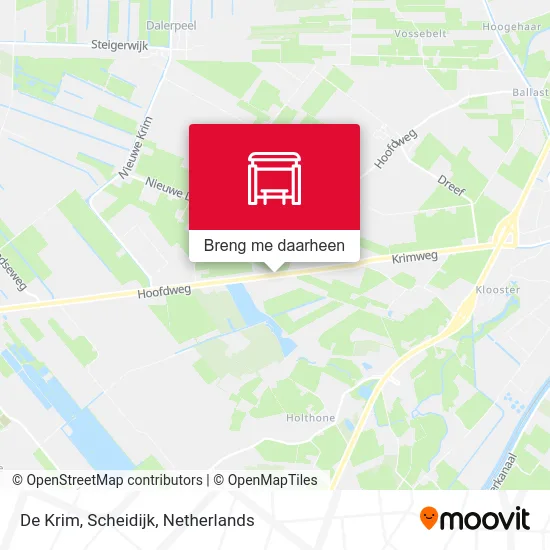 De Krim, Scheidijk kaart