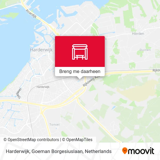 Harderwijk, Goeman Borgesiuslaan kaart