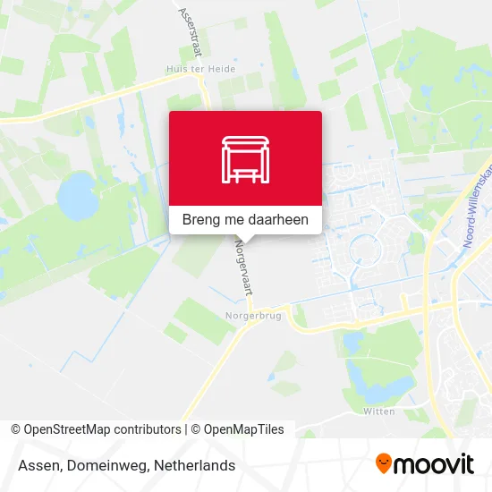 Assen, Domeinweg kaart