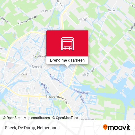 Sneek, De Domp kaart